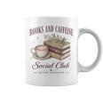 Books And Caffeine Social Club Book Readers Coffee Lovers Graphic Print Coffee Mug Books And Caffeine Social Club Book Readers Coffee Lovers Graphic Print Coffee Mug