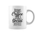 Books Coffee Dogs Social Justice Literature Student Cute Graphic Print Coffee Mug
