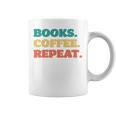 Books Coffee Repeat Graphic Print Coffee Mug