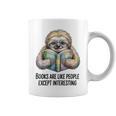 Books Are Like People Except Interesting Bookworm Reader Graphic Print Coffee Mug