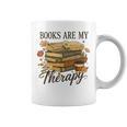 Books Are My Therapy Vintage Book Lover Daisy Art Graphic Print Coffee Mug Books Are My Therapy Vintage Book Lover Daisy Art Graphic Print Coffee Mug