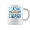 Books Reading My SuperPower Great Idea Art Literature Premium Graphic Print Coffee Mug