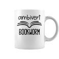 Bookworm Ambivert Fun Book Lovers Reading Graphic Print Coffee Mug
