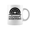 Bookworm Extrovert Fun Book Lovers Reading Graphic Print Coffee Mug