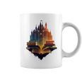 Castle Of Books Imagination Art Book Lover Graphic Print Coffee Mug