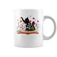 Cat Kitten Wildflower Book Pet Owner Librarian Graphic Print Coffee Mug