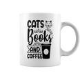 Cats Books And Coffee Kitty Cat Lover Graphic Print Coffee Mug Cats Books And Coffee Kitty Cat Lover Graphic Print Coffee Mug