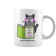 Cats And Books Happiness Cartoon Cat Pun For Women Graphic Print Coffee Mug