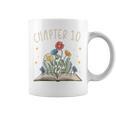 Chapter 10th Birthday Bookworm 10 Years Old For Book Lovers Graphic Print Coffee Mug