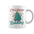 Christmas Is For Reading Books Christmas Tree Books Graphic Print Coffee Mug