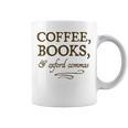 Coffee Books & Oxford Commas Funny Grammar Nerd Gift Graphic Print Coffee Mug