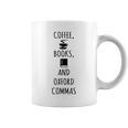 Coffee Books And Oxford Commas Reading T-Shirt Graphic Print Coffee Mug