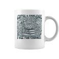 Coffee Knowledge Fuel For Thought Book Lover Reading Graphic Print Coffee Mug