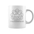 Coloring Book Style Blank Happy Thanksgiving Turkey Graphic Print Coffee Mug