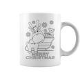 Coloring Book Style Blank Merry Christmas Tree Reindeer Graphic Print Coffee Mug Coloring Book Style Blank Merry Christmas Tree Reindeer Graphic Print Coffee Mug