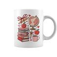Coquette Teacher School Supplies Bows Books Globe Apple Cute Graphic Print Coffee Mug Coquette Teacher School Supplies Bows Books Globe Apple Cute Graphic Print Coffee Mug