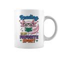 Cute Axolotl Reads Books Reading Is My Favorite Sport Book Graphic Print Coffee Mug Cute Axolotl Reads Books Reading Is My Favorite Sport Book Graphic Print Coffee Mug