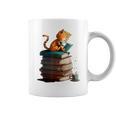 Cute Cat Lovers Book Lovers For Women And Men Graphic Print Coffee Mug Cute Cat Lovers Book Lovers For Women And Men Graphic Print Coffee Mug