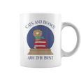 Cute CATS AND BOOKS ARE THE BEST SNOW GLOBE Graphic Print Coffee Mug Cute CATS AND BOOKS ARE THE BEST SNOW GLOBE Graphic Print Coffee Mug