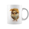 Cute Chick Reading Book Bandana Premium Tri-Blend Graphic Print Coffee Mug