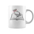 Cute Forest Animal Owl Reading Books Literature Graphic Print Coffee Mug Cute Forest Animal Owl Reading Books Literature Graphic Print Coffee Mug