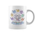 Cute Ghost Reading Books Spooky Magical Tales Witchy Graphic Print Coffee Mug