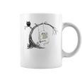 Cute Ghost Swinging Reading Book Halloween Ghost Costume Graphic Print Coffee Mug