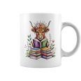 Cute Highland Cow Library Bookworm Librarian Books Reading Graphic Print Coffee Mug Cute Highland Cow Library Bookworm Librarian Books Reading Graphic Print Coffee Mug