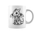 Cute Kawaii Dragon Coloring Book Art Color In Graphic Print Coffee Mug Cute Kawaii Dragon Coloring Book Art Color In Graphic Print Coffee Mug