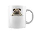 Cute Pug Dog Reading Book Love To Read Graphic Print Coffee Mug