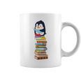 Cute Reading Penguin Women's Tops Book Lovers Graphic Print Coffee Mug Cute Reading Penguin Women's Tops Book Lovers Graphic Print Coffee Mug