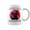 Some Days You Just Have To But On Cat Witch Reading Book Graphic Print Coffee Mug