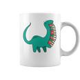 Dinosaur Carrying Book Reading Bookworm Librarian Graphic Print Coffee Mug
