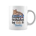 Easily Distracted By Cats And Books For Cat Lovers Men Women Kids Graphic Print Coffee Mug Easily Distracted By Cats And Books For Cat Lovers Men Women Kids Graphic Print Coffee Mug