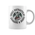 Easily Distracted By Dragons & Books Graphic Print Coffee Mug