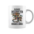 EASILY DISTRACTED BY DRAGONS & BOOKS Medieval Fantasy Reader Graphic Print Coffee Mug
