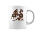 Easily Distracted By Dragons And Books Mythical Bookworm Graphic Print Coffee Mug