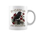 F-CAW-F I'm Reading Crow Book Lover Introvert Meme Graphic Print Coffee Mug F-CAW-F I'm Reading Crow Book Lover Introvert Meme Graphic Print Coffee Mug