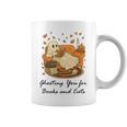 Fall Cat Ghosting You For Book Halloween Ghost Reading Graphic Print Coffee Mug