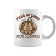 Fall In Love With Learning Books Pumpkin Autum Thanksgiving Graphic Print Coffee Mug