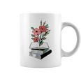 Floral Book Reader Fan For Reading Flower Books With Blooms Graphic Print Coffee Mug Floral Book Reader Fan For Reading Flower Books With Blooms Graphic Print Coffee Mug