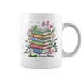 Flourish Dream Thrive Floral Books For Book Lovers Graphic Print Coffee Mug