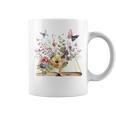 Flowers Gardening And Book Reading Lover Graphic Print Coffee Mug