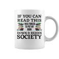 I Was Forced To Put My Book Down & Rejoin Society Book Lover Graphic Print Coffee Mug
