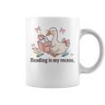 Goose Reading Romance Book Recess Bookworm Graphic Print Coffee Mug