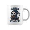 Grim Reader Dark Humor Read Book & Library Lovers Graphic Print Coffee Mug