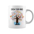 Grow Your Mind Read Reading Tree Books Librarian Teacher For Men Women Girls Kids Graphic Print Coffee Mug