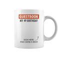 Guestbook Alternative 49th Birthday Decorations For Him Her Graphic Print Coffee Mug