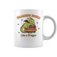 Hoarding Books Like a Dragon Reading Graphic Print Coffee Mug