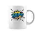 Hope Is My Superpower Comic Book Style Graphic Print Coffee Mug